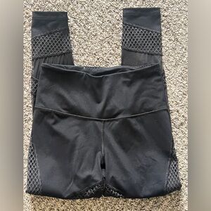 Black VS Mesh Panel Leggings Small